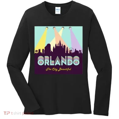 Retro Orlando Florida Women's Long Sleeve Shirt