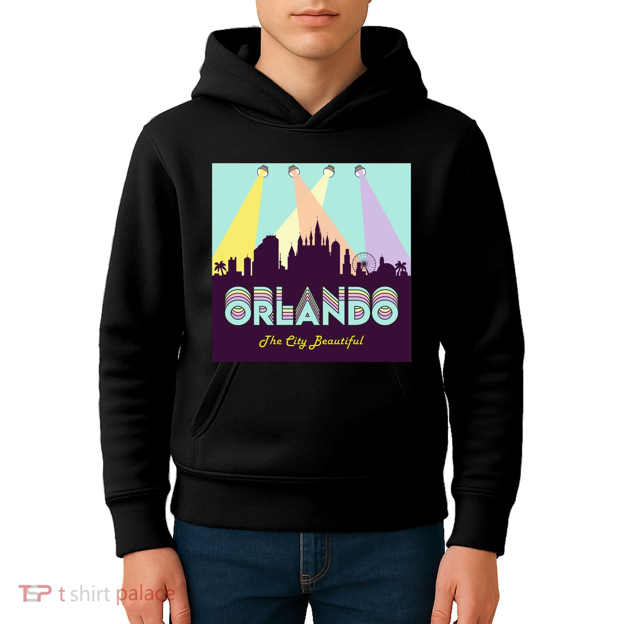 Retro Orlando Florida Kids Hoodie