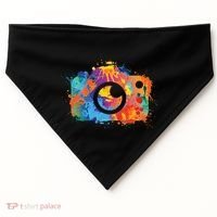 Retro Paint Camera USA-Made Doggie Bandana thumb 0