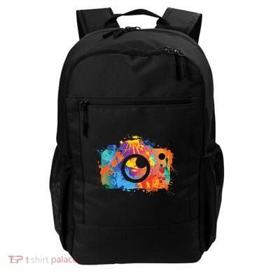 Retro Paint Camera Backpack