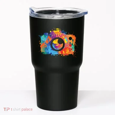 Retro Paint Camera Tumbler