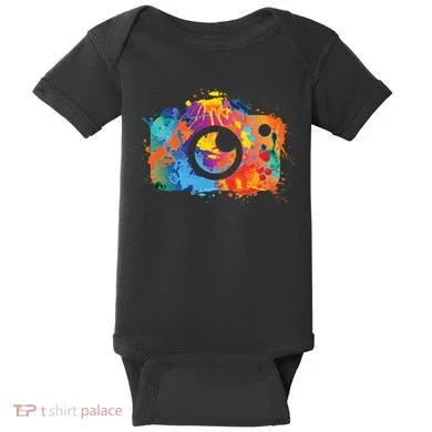Retro Paint Camera Baby Bodysuit