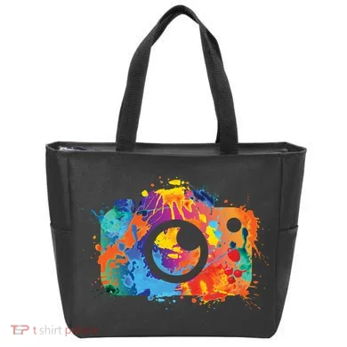Retro Paint Camera Tote Bag