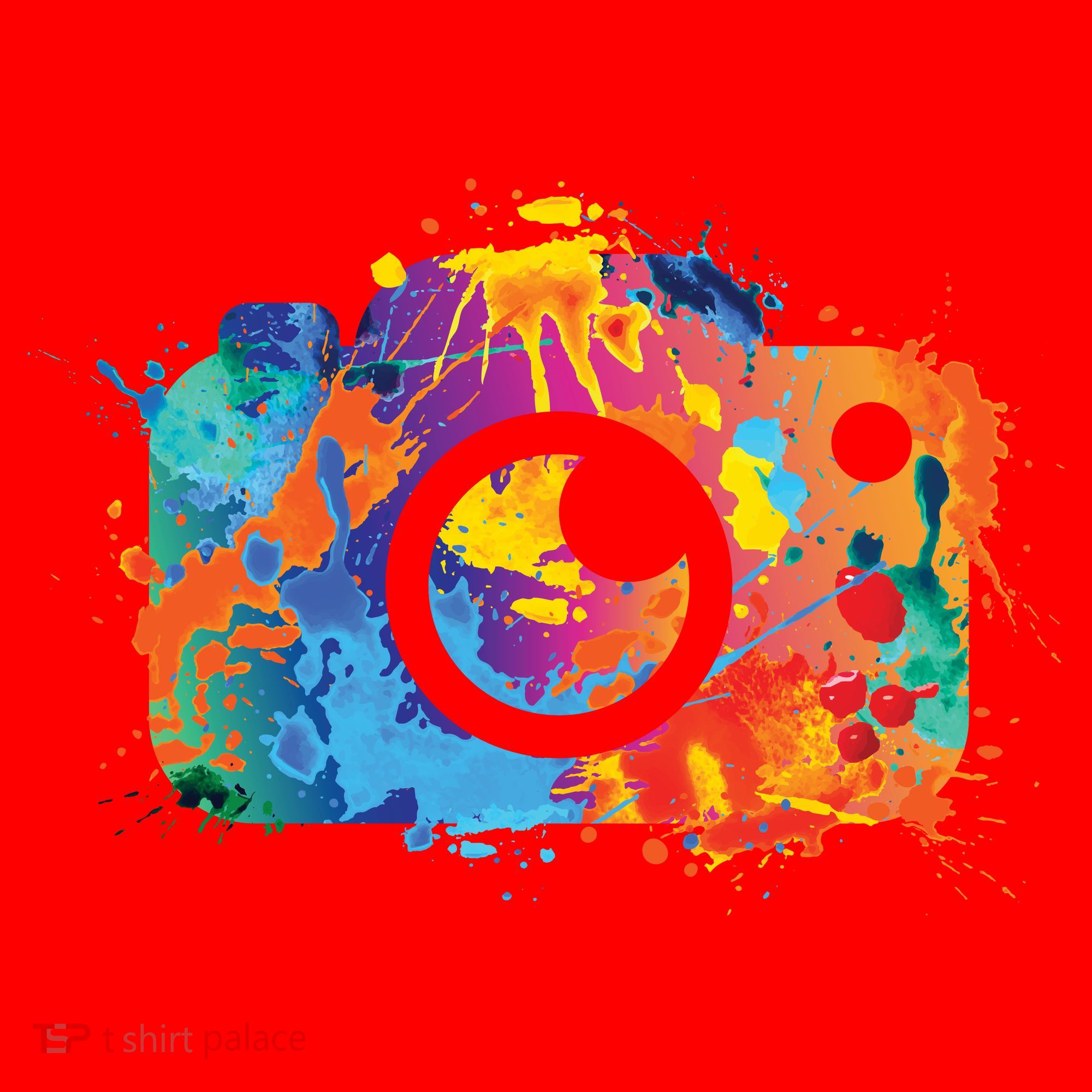 Retro Paint Camera Santa Hat