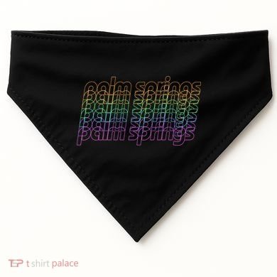 Retro Palm Springs Retro Multicolor USA-Made Doggie Bandana