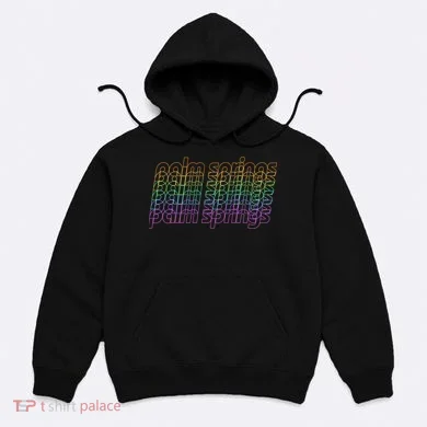Retro Palm Springs Retro Multicolor Hoodie