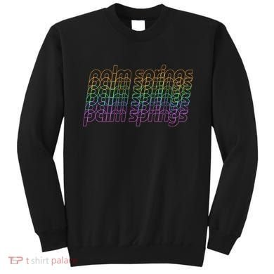 Retro Palm Springs Retro Multicolor Sweatshirt