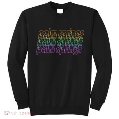 Retro Palm Springs Retro Multicolor Sweatshirt