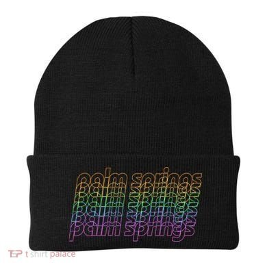 Retro Palm Springs Retro Multicolor Beanie