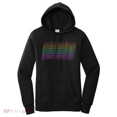 Retro Palm Springs Retro Multicolor Women's Hoodie