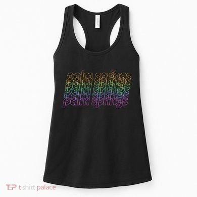 Retro Palm Springs Retro Multicolor Women's Tank Top