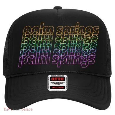 Retro Palm Springs Retro Multicolor Hat