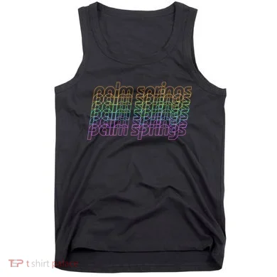 Retro Palm Springs Retro Multicolor Tank Top
