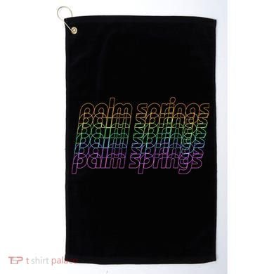 Retro Palm Springs Retro Multicolor Golf Towel