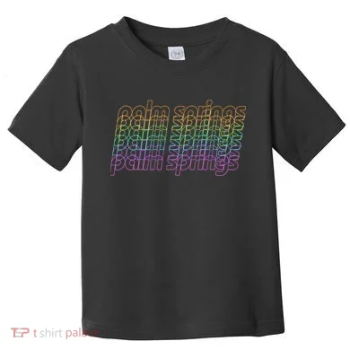 Retro Palm Springs Retro Multicolor Toddler T-Shirt