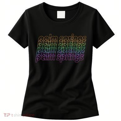 Retro Palm Springs Retro Multicolor Women's T-Shirt
