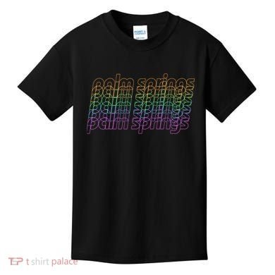 Retro Palm Springs Retro Multicolor Kids T-Shirt