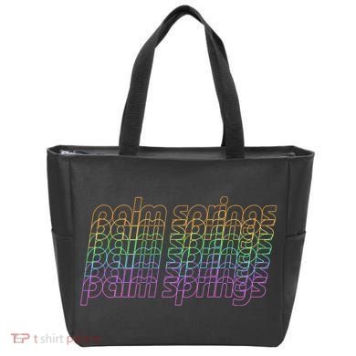 Retro Palm Springs Retro Multicolor Tote Bag