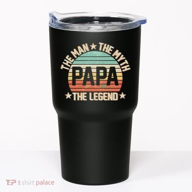 Retro Papa The Man Myth Legend Tumbler