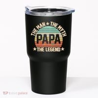 Retro Papa The Man Myth Legend Tumbler thumb 0