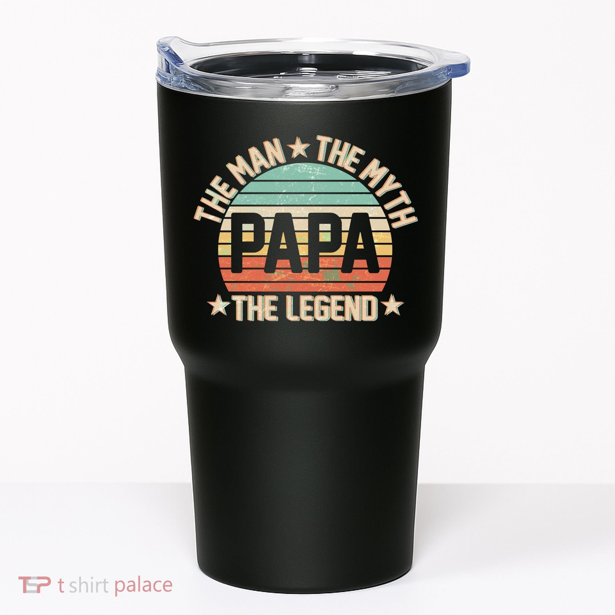 Retro Papa The Man Myth Legend Tumbler