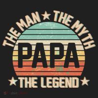 Retro Papa The Man Myth Legend Tumbler thumb 3
