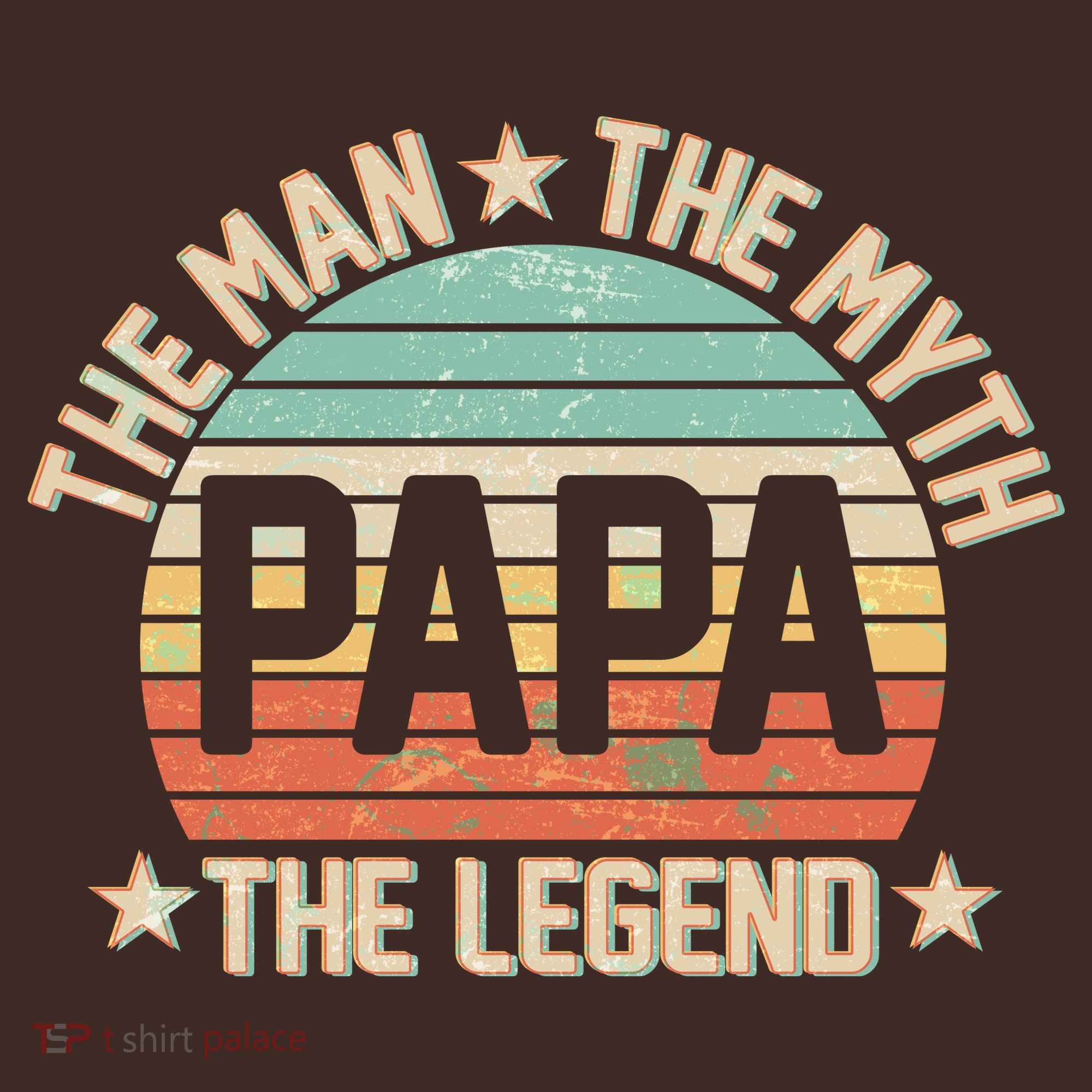 Retro Papa The Man Myth Legend Apron
