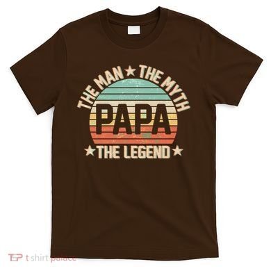 Retro Papa The Man Myth Legend T-Shirt