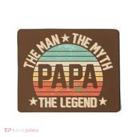 Retro Papa The Man Myth Legend Mousepad thumb 0