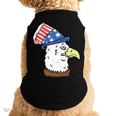 Retro Patriotic Bald Eagle  Doggie Tank