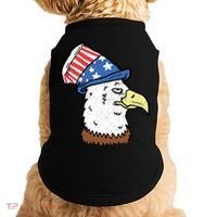 Retro Patriotic Bald Eagle  Doggie Tank thumb 0