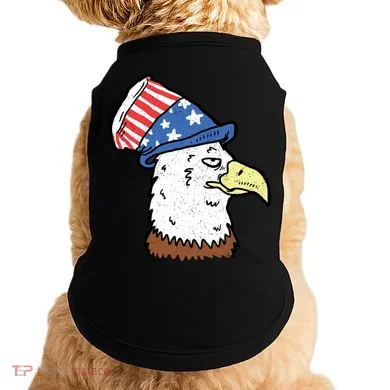 Retro Patriotic Bald Eagle  Doggie Tank