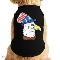 Retro Patriotic Bald Eagle  Doggie Tank thumb 0