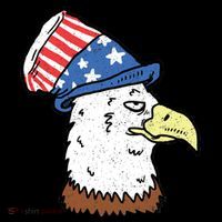 Retro Patriotic Bald Eagle  Hoodie thumb 7