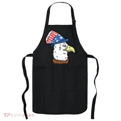 Retro Patriotic Bald Eagle  Apron