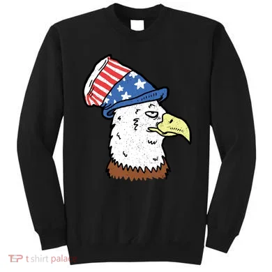 Retro Patriotic Bald Eagle  Sweatshirt