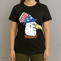 Retro Patriotic Bald Eagle  T-Shirt thumb 4