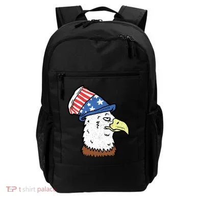 Retro Patriotic Bald Eagle  Backpack