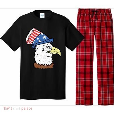 Retro Patriotic Bald Eagle  Pajama Set