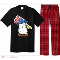 Retro Patriotic Bald Eagle  Pajama Set thumb 0