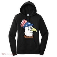 Retro Patriotic Bald Eagle  Women's Hoodie thumb 0