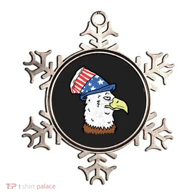 Retro Patriotic Bald Eagle  Ornament
