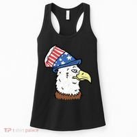 Retro Patriotic Bald Eagle  Women's Tank Top thumb 0