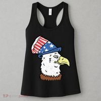 Retro Patriotic Bald Eagle  Women's Tank Top thumb 3