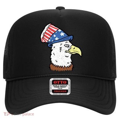Retro Patriotic Bald Eagle  Hat