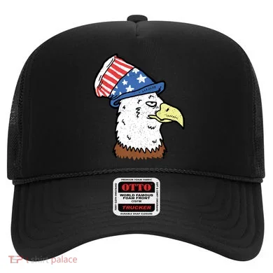 Retro Patriotic Bald Eagle  Hat