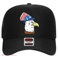 Retro Patriotic Bald Eagle  Hat thumb 0