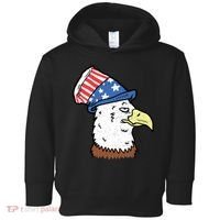 Retro Patriotic Bald Eagle  Toddler Hoodie thumb 0