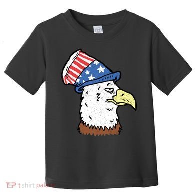 Retro Patriotic Bald Eagle  Toddler T-Shirt