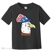 Retro Patriotic Bald Eagle  Toddler T-Shirt thumb 0